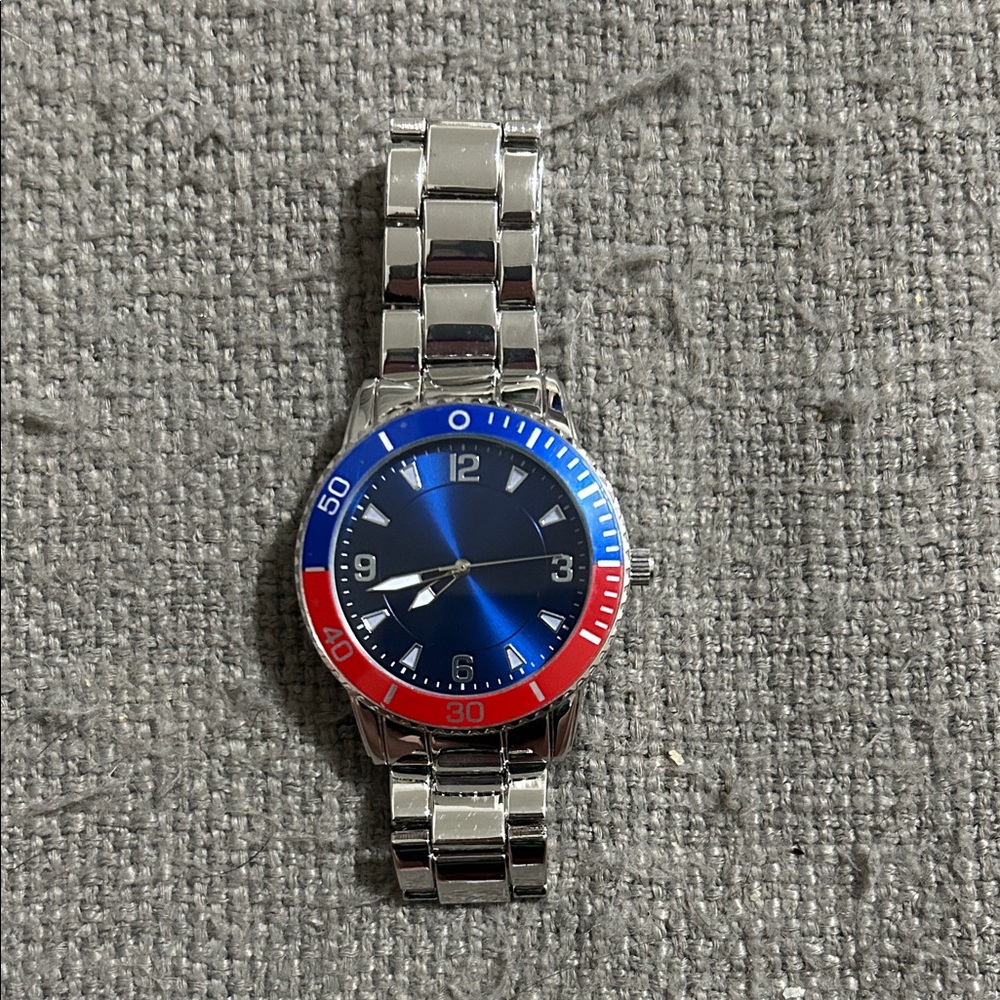 Accutime Silver Stainless Steel Watch